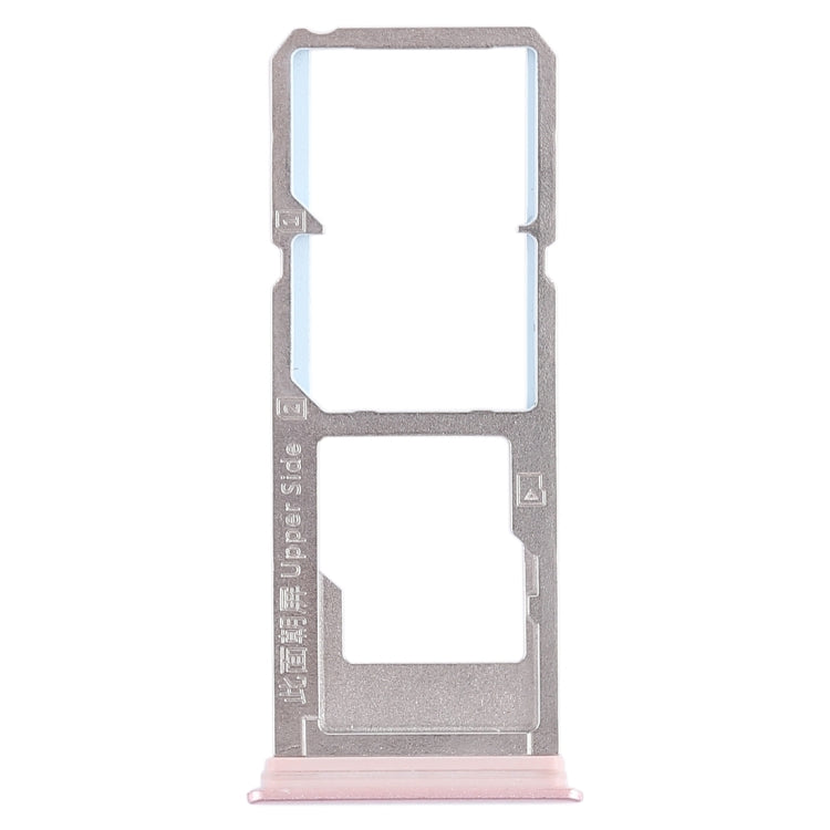 For Vivo Y79 2 x SIM Card Tray + Micro SD Card Tray (Rose Gold) - Card Socket by PMc TechLife | Online Shopping South Africa | PMc TechLife | Buy Now Pay Later Mobicred