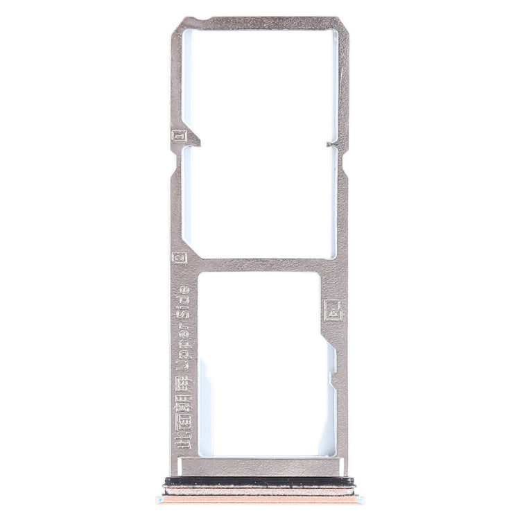 For Vivo Y75 2 x SIM Card Tray + Micro SD Card Tray (Gold) - Card Socket by PMc TechLife | Online Shopping South Africa | PMc TechLife | Buy Now Pay Later Mobicred