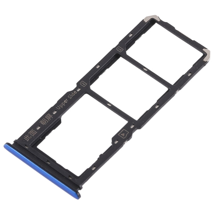 For Vivo Y97 2 x SIM Card Tray + Micro SD Card Tray (Blue) - Card Socket by PMc TechLife | Online Shopping South Africa | PMc TechLife | Buy Now Pay Later Mobicred