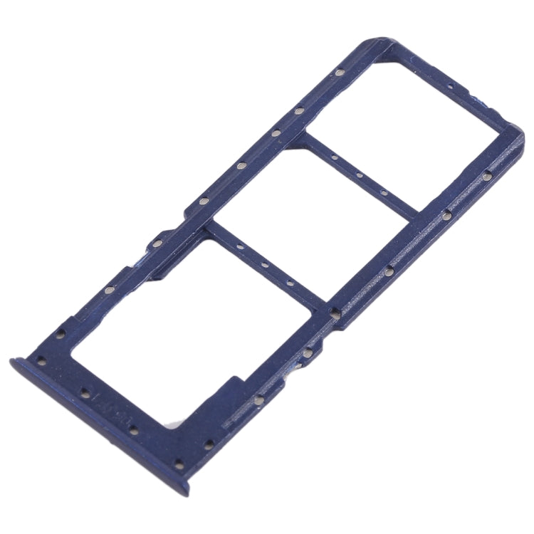 For OPPO A5 / A3s 2 x SIM Card Tray + Micro SD Card Tray (Blue) - Card Socket by PMc TechLife | Online Shopping South Africa | PMc TechLife | Buy Now Pay Later Mobicred