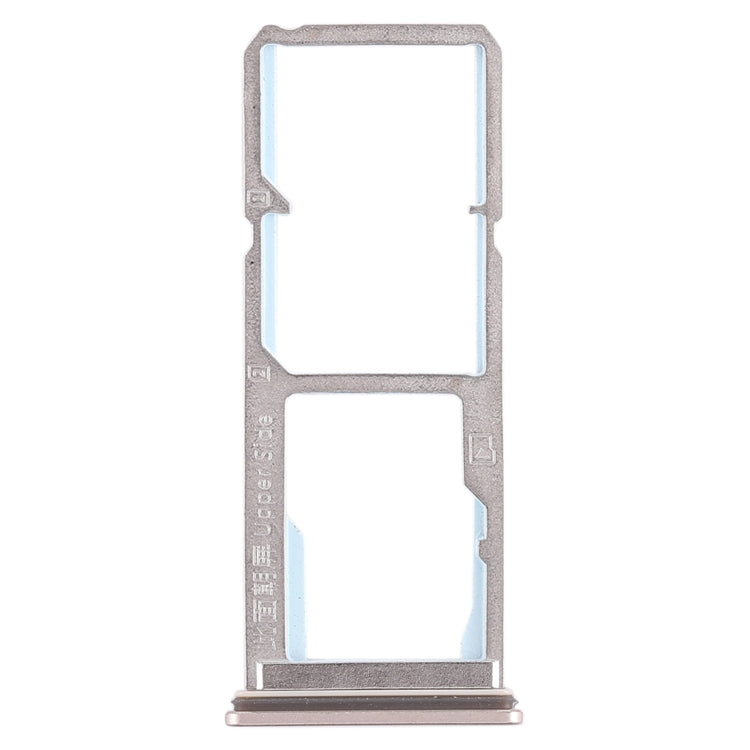 For Vivo Y69 2 x SIM Card Tray + Micro SD Card Tray (Gold) - Card Socket by PMc TechLife | Online Shopping South Africa | PMc TechLife | Buy Now Pay Later Mobicred