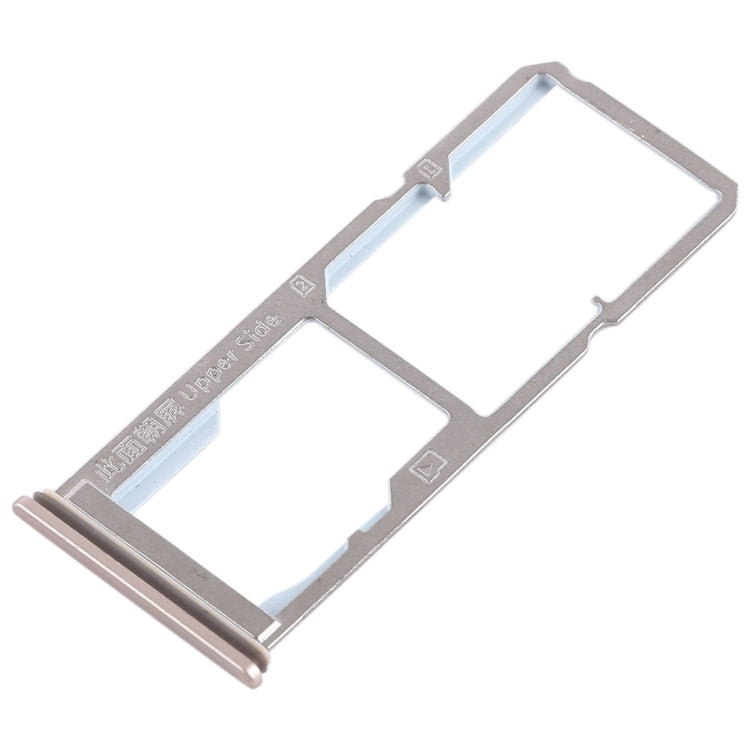 For Vivo Y69 2 x SIM Card Tray + Micro SD Card Tray (Gold) - Card Socket by PMc TechLife | Online Shopping South Africa | PMc TechLife | Buy Now Pay Later Mobicred