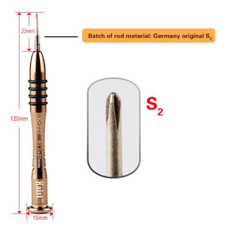 Kaisi K-222 Precision Screwdrivers Professional Repair Opening Tool for Mobile Phone Tablet PC (Five star: 1.2) - free shipping - PMC TechLife - Order now!