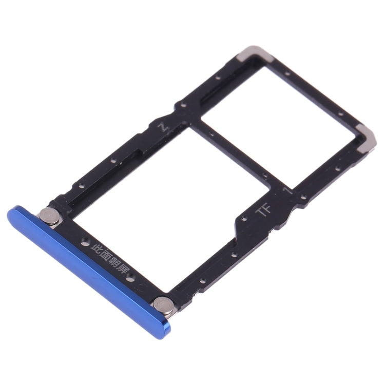 SIM Card Tray + SIM Card / Micro SD Card for Xiaomi Mi 8 Lite(Blue) - Card Tray by PMc TechLife | Online Shopping South Africa | PMc TechLife | Buy Now Pay Later Mobicred