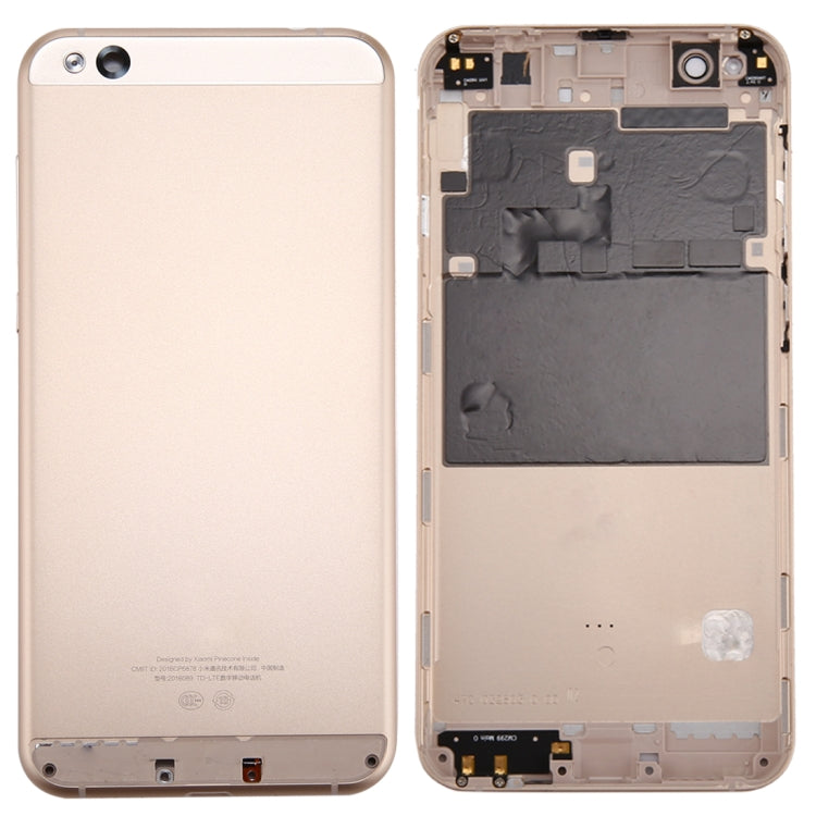 For Xiaomi Mi 5c Battery Back Cover(Gold) - Back Cover by PMC TechLife | Online Shopping South Africa | PMC TechLife | Buy Now Pay Later Mobicred
