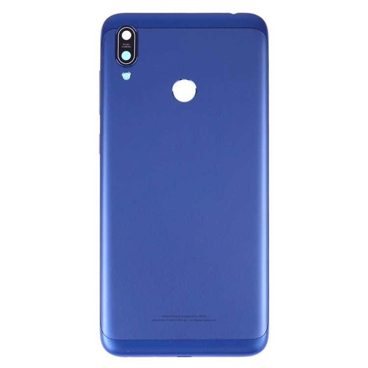 Battery Back Cover with Camera Lens for Asus Zenfone Max M2 ZB633KL ZB632KL(Blue) - Back Cover by PMC Jewellery | Online Shopping South Africa | PMC Jewellery | Buy Now Pay Later Mobicred