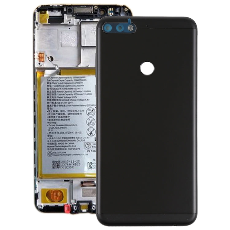 Back Cover with Side Keys for Huawei Honor Play 7C(Black) - Back Cover by PMC TechLife | Online Shopping South Africa | PMC TechLife | Buy Now Pay Later Mobicred