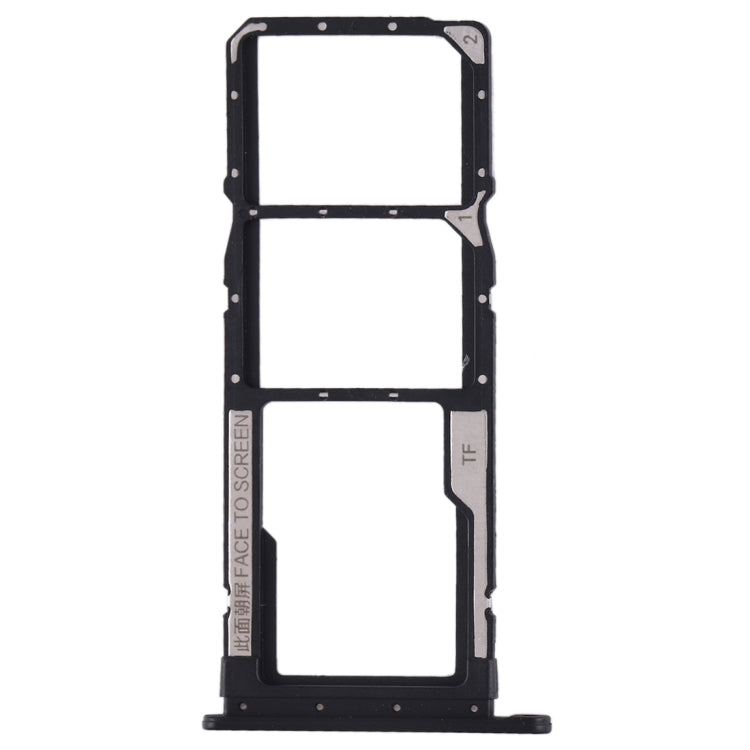 SIM Card Tray + SIM Card Tray + Micro SD Card Tray for Xiaomi Redmi 7A (Black) - Card Tray by PMC TechLife | Online Shopping South Africa | PMC TechLife | Buy Now Pay Later Mobicred