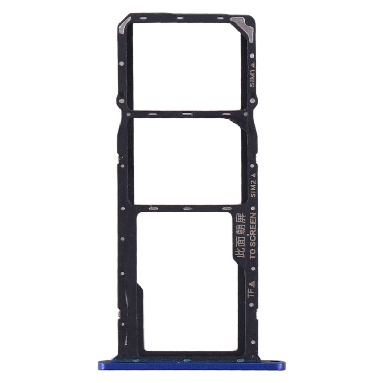 SIM Card Tray + SIM Card Tray + Micro SD Card Tray for Huawei Y5 (2019) (Blue) - Card Socket by PMc TechLife | Online Shopping South Africa | PMc TechLife | Buy Now Pay Later Mobicred