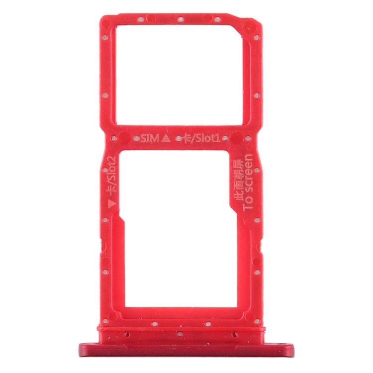 SIM Card Tray + SIM Card Tray / Micro SD Card Tray for Huawei Honor 9X / Honor 9X Pro(Red) - free shipping - PMC TechLife - Order now!