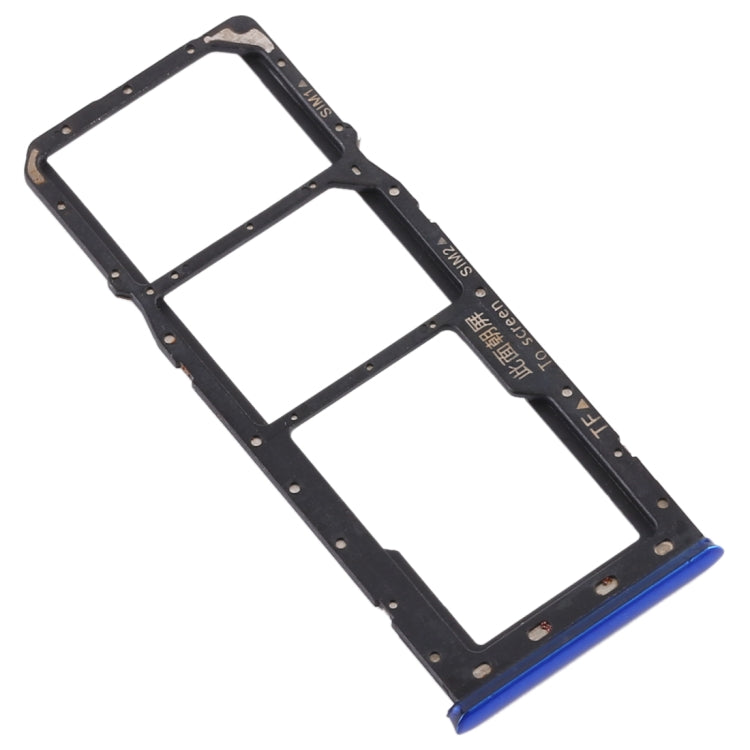 For OPPO Realme 3 Pro / Realme X Lite SIM Card Tray + SIM Card Tray + Micro SD Card Tray (Blue) - Card Socket by PMc TechLife | Online Shopping South Africa | PMc TechLife | Buy Now Pay Later Mobicred