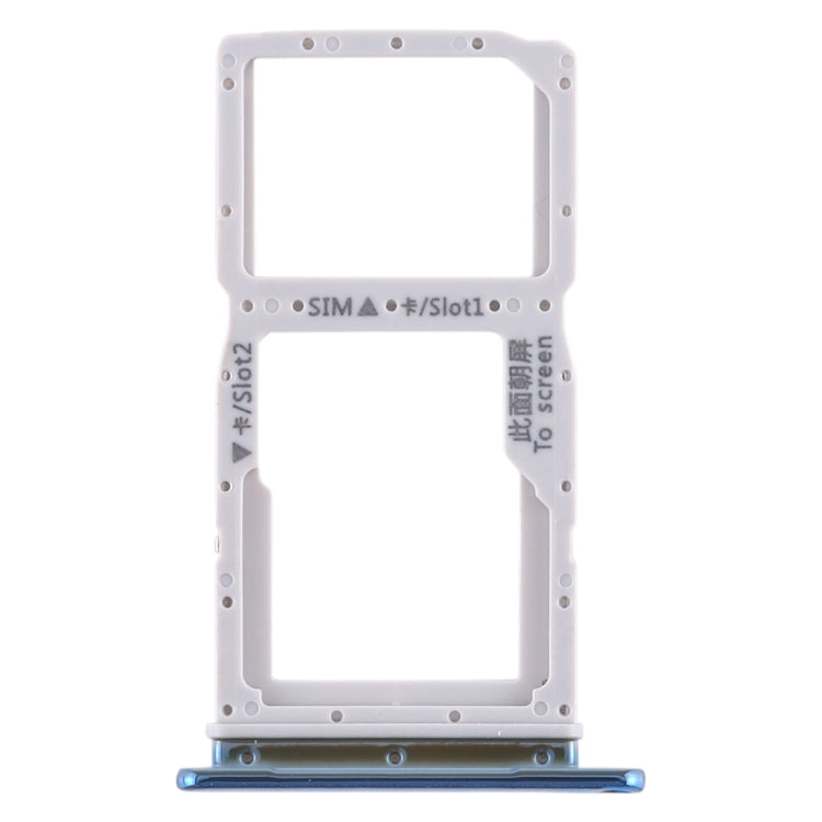 SIM Card Tray + SIM Card Tray / Micro SD Card Tray for Huawei Enjoy 10 Plus (Breathing Crystal) - Card Socket by PMc TechLife | Online Shopping South Africa | PMc TechLife | Buy Now Pay Later Mobicred