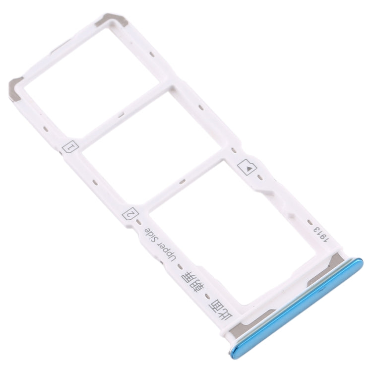 For Vivo  Y7s SIM Card Tray + SIM Card Tray + Micro SD Card Tray (Blue) - Card Socket by PMc TechLife | Online Shopping South Africa | PMc TechLife | Buy Now Pay Later Mobicred