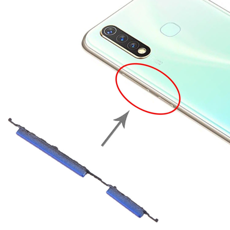 For vivo Y5s Side Keys (Blue) - Home key & Side Key by PMc TechLife | Online Shopping South Africa | PMc TechLife | Buy Now Pay Later Mobicred