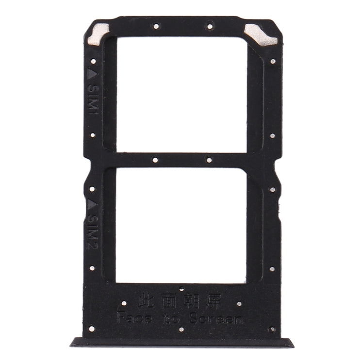 For OPPO Reno Z SIM Card Tray + SIM Card Tray (Black) - Card Tray by PMc TechLife | Online Shopping South Africa | PMc TechLife | Buy Now Pay Later Mobicred