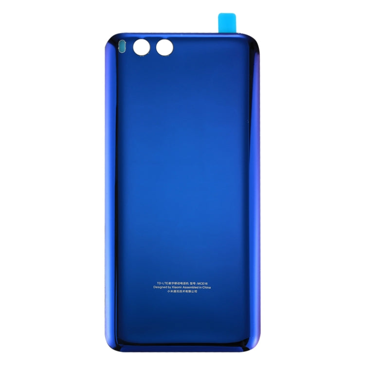 For Xiaomi Mi 6 Glass Battery Back Cover(Blue) - Back Cover by PMc TechLife | Online Shopping South Africa | PMc TechLife | Buy Now Pay Later Mobicred