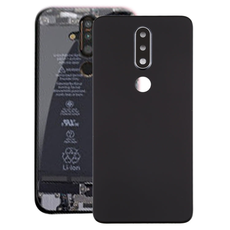Battery Back Cover with Camera Lens for Nokia X6 (2018) / 6.1 Plus TA-1099 TA-1103(Black) - Back Cover by PMC Jewellery | Online Shopping South Africa | PMC Jewellery | Buy Now Pay Later Mobicred