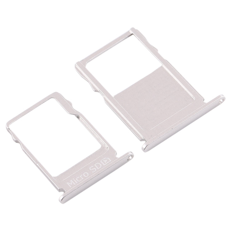 SIM Card Tray + Micro SD Card Tray for Nokia  3 TA-1020 TA-1028 TA-1032 TA-1038(Silver) - Card Tray by PMc TechLife | Online Shopping South Africa | PMc TechLife | Buy Now Pay Later Mobicred
