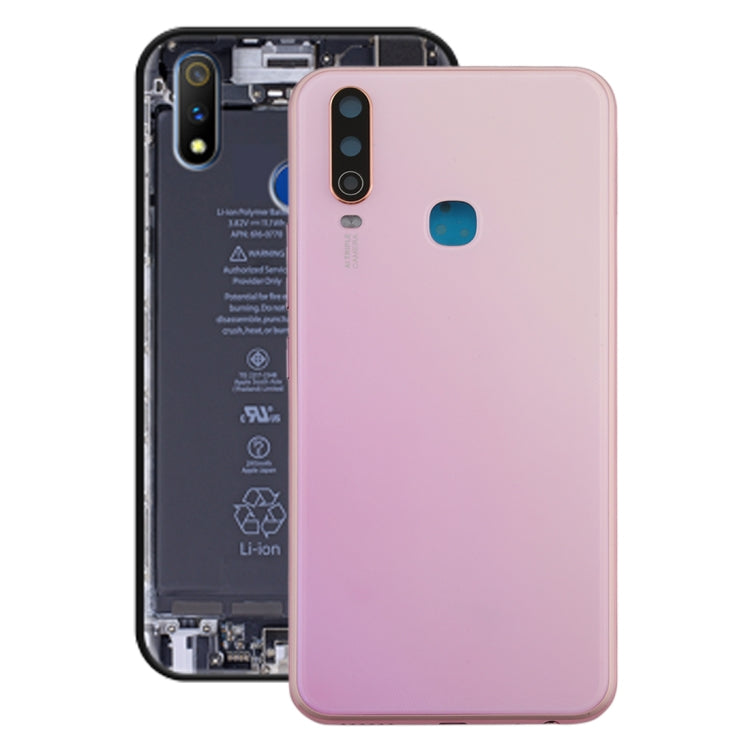 For Vivo Y3 Battery Back Cover with Camera Lens (Pink) - Back Cover by PMC TechLife | Online Shopping South Africa | PMC TechLife | Buy Now Pay Later Mobicred