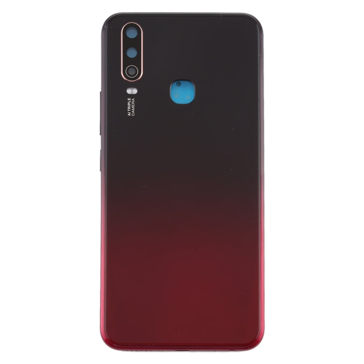 For Vivo Y3 Battery Back Cover with Camera Lens (Red) - Back Cover by PMC Jewellery | Online Shopping South Africa | PMC Jewellery | Buy Now Pay Later Mobicred