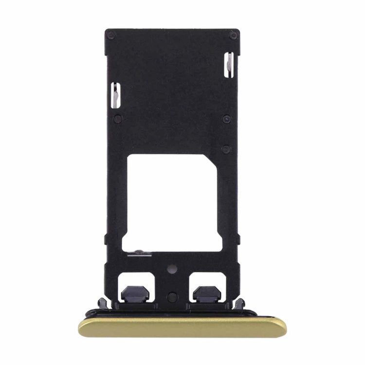 for Sony Xperia XZs (Dual SIM Version) SIM & Micro SD / SIM Card Tray(Gold) - Card Tray by PMc TechLife | Online Shopping South Africa | PMc TechLife | Buy Now Pay Later Mobicred