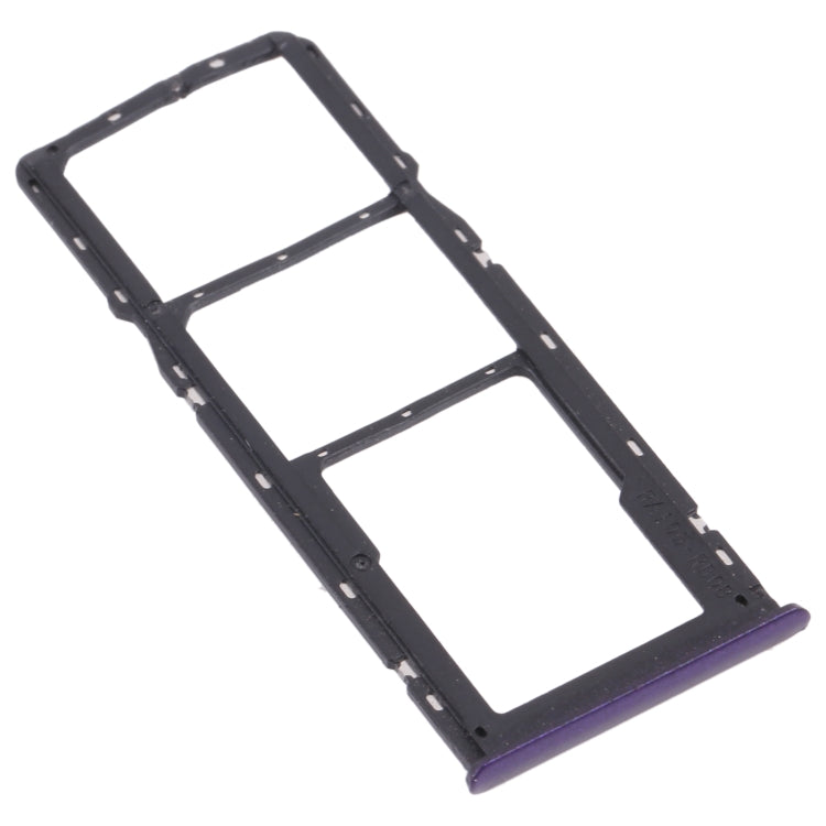 For OPPO Realme 5  SIM Card Tray + SIM Card Tray + Micro SD Card Tray (Purple) - free shipping - PMC TechLife - Order now!