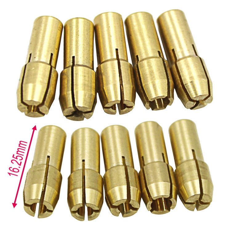 10 PCS Three-claw Copper Clamp Nut for Electric Mill Fittings���Bore diameter: 2.2mm - Hex Key & Spanner by PMC TechLife | Online Shopping South Africa | PMC TechLife | Buy Now Pay Later Mobicred