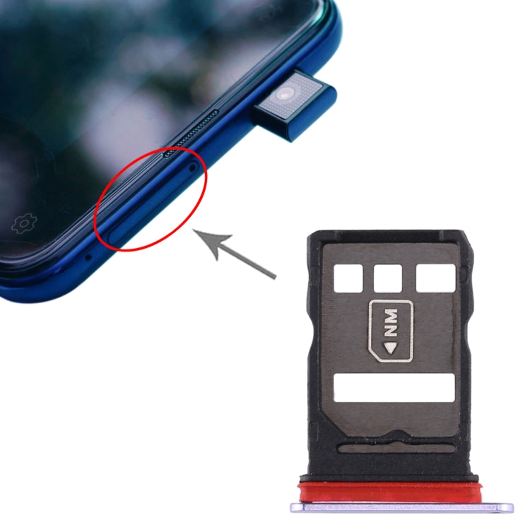 SIM Card Tray + NM Card Tray for Huawei Mate 30 (Light Purple) - free shipping - PMc TechLife - Order now!