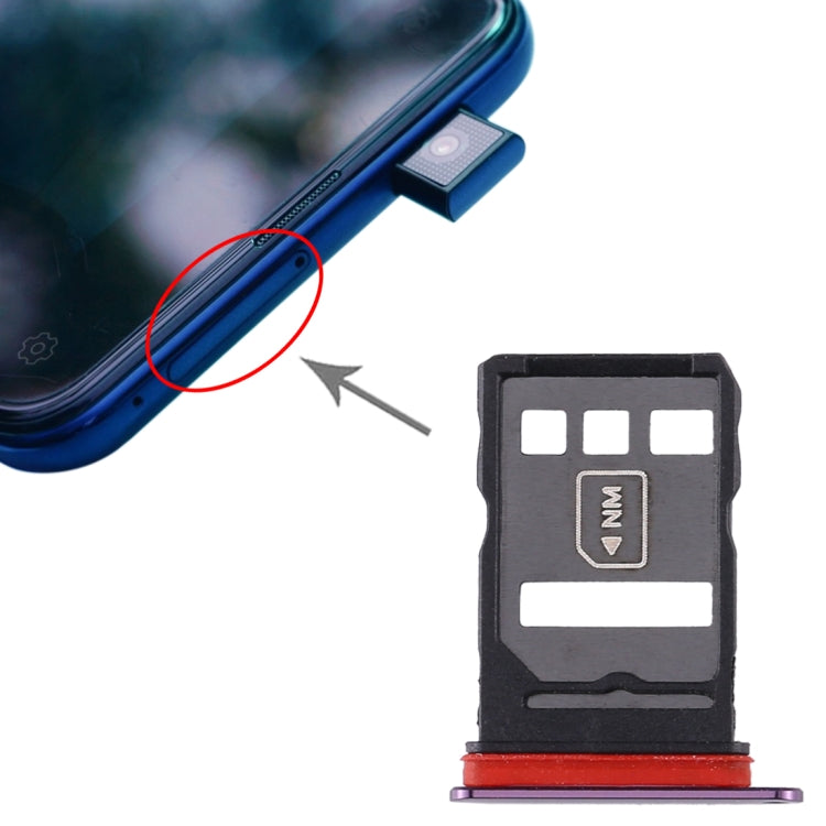 SIM Card Tray + NM Card Tray for Huawei Mate 30 (Purple) - Card Socket by PMc TechLife | Online Shopping South Africa | PMc TechLife | Buy Now Pay Later Mobicred