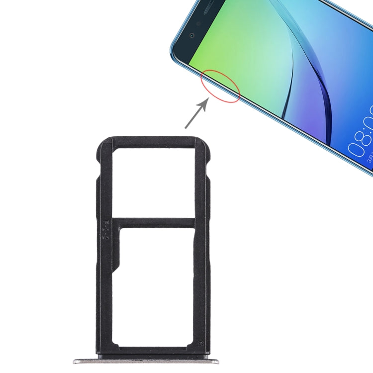 SIM Card Tray + SIM Card Tray / Micro SD Card Tray for Huawei Nova Lite (Gold) - Card Socket by PMc TechLife | Online Shopping South Africa | PMc TechLife | Buy Now Pay Later Mobicred