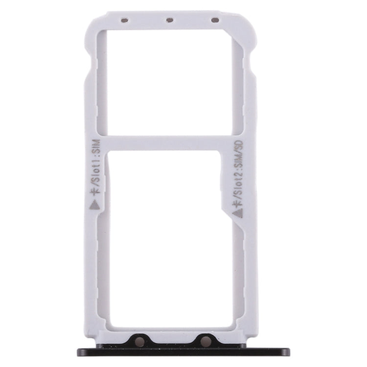 SIM Card Tray + SIM Card Tray / Micro SD Card Tray for Huawei Honor V9 (Black) - Card Socket by PMc TechLife | Online Shopping South Africa | PMc TechLife | Buy Now Pay Later Mobicred