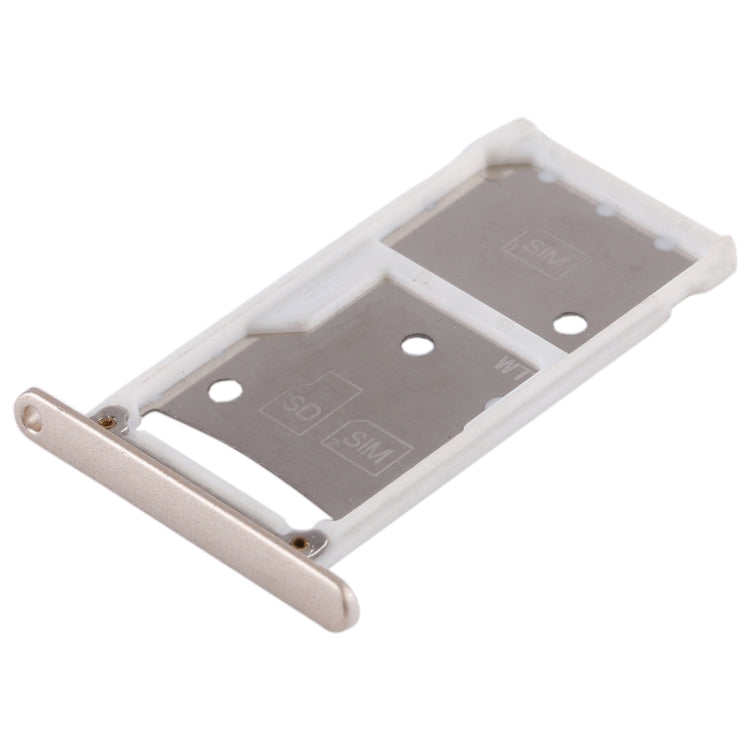 2 SIM Card Tray / Micro SD Card Tray for Huawei Enjoy 6 / AL00(Gold) - Card Socket by PMc TechLife | Online Shopping South Africa | PMc TechLife | Buy Now Pay Later Mobicred