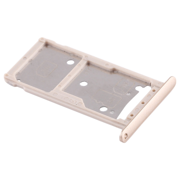 2 SIM Card Tray / Micro SD Card Tray for Huawei Enjoy 6 / AL10(Gold) - Card Socket by PMc TechLife | Online Shopping South Africa | PMc TechLife | Buy Now Pay Later Mobicred