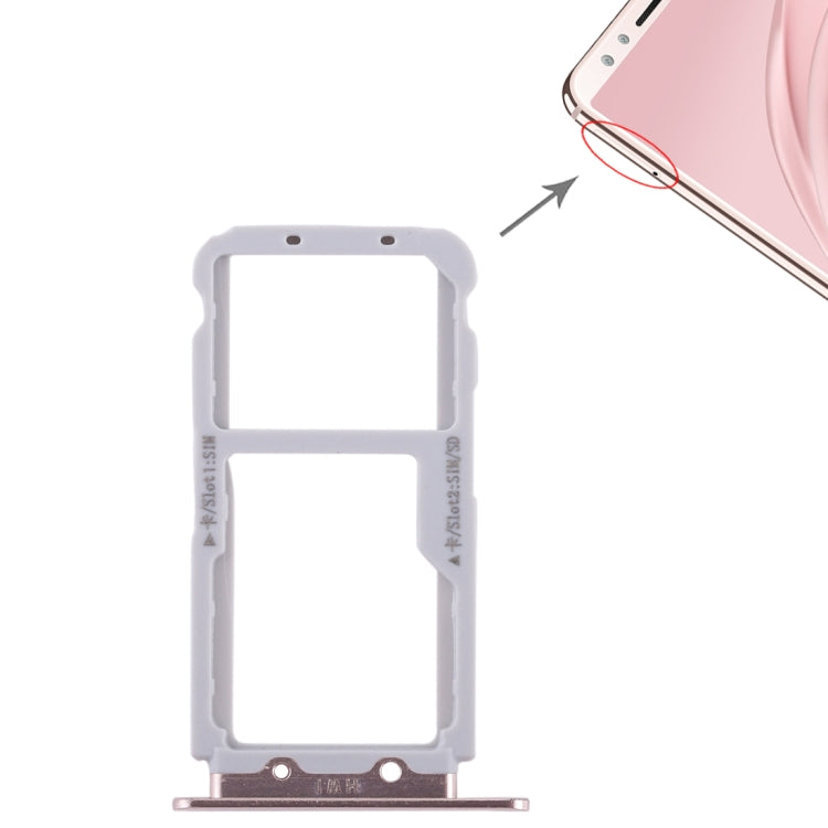2 SIM Card Tray / Micro SD Card Tray for Huawei Nova 2s(Gold) - free shipping - PMc TechLife - Order now!