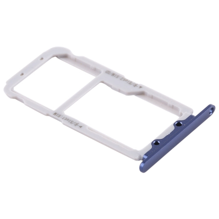 SIM Card Tray + SIM Card Tray / Micro SD Card for Huawei Honor View 10 / V10(Blue) - Card Socket by PMc TechLife | Online Shopping South Africa | PMc TechLife | Buy Now Pay Later Mobicred