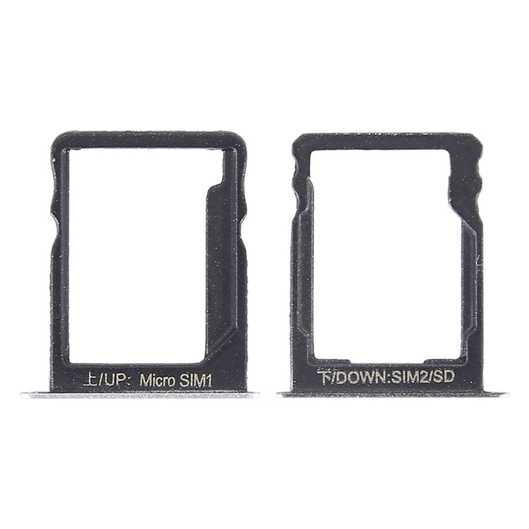 SIM Card Tray + SIM Card Tray / Micro SD Card for Huawei Enjoy 5s (Silver) - Card Socket by PMc TechLife | Online Shopping South Africa | PMc TechLife | Buy Now Pay Later Mobicred