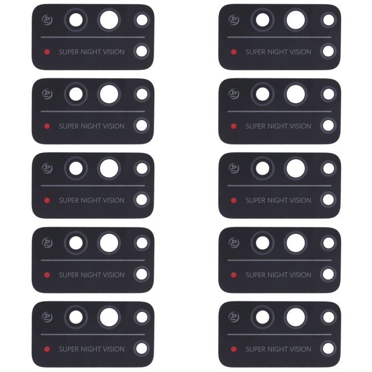 For Huawei Honor X10 5G 10pcs Back Camera Lens - Camera by PMC TechLife | Online Shopping South Africa | PMC TechLife | Buy Now Pay Later Mobicred