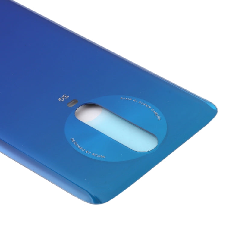 Glass Material Battery Back Cover for Xiaomi Redmi K30 5G(Blue) - Back Cover by PMc TechLife | Online Shopping South Africa | PMc TechLife | Buy Now Pay Later Mobicred