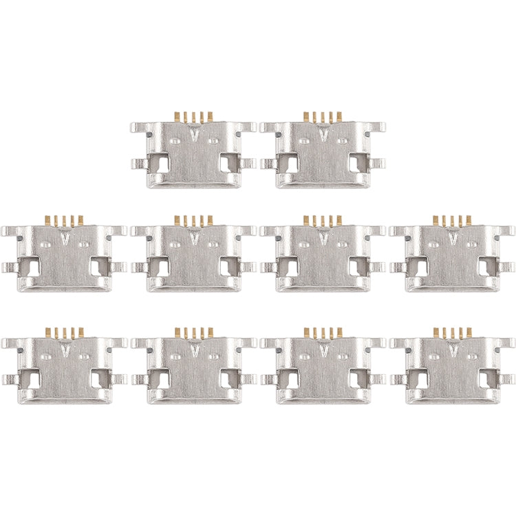 For Meizu Meilan Max / M5 / Meilan E / Note 6 / M3 Max 10pcs Charging Port Connector - For Meizu by PMc TechLife | Online Shopping South Africa | PMc TechLife | Buy Now Pay Later Mobicred