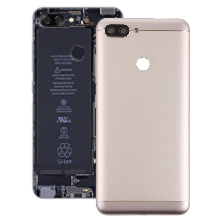 Back Cover with Camera Lens & Side Keys for Asus Zenfone Max Plus (M1) / ZB570TL(Gold) - Back Cover by PMC TechLife | Online Shopping South Africa | PMC TechLife | Buy Now Pay Later Mobicred