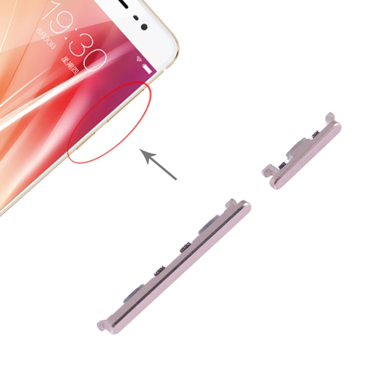 For Vivo X7 Side Keys (Gold) - Home key & Side Key by PMc TechLife | Online Shopping South Africa | PMc TechLife | Buy Now Pay Later Mobicred