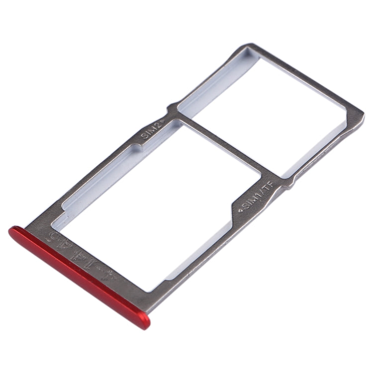 For Meizu 15 SIM Card Tray + SIM Card Tray / Micro SD Card Tray (Red) - Card Socket by PMC TechLife | Online Shopping South Africa | PMC TechLife | Buy Now Pay Later Mobicred