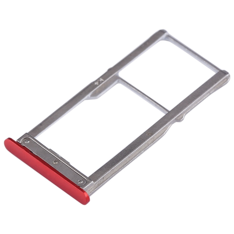 For Meizu 15 SIM Card Tray + SIM Card Tray / Micro SD Card Tray (Red) - Card Socket by PMC TechLife | Online Shopping South Africa | PMC TechLife | Buy Now Pay Later Mobicred