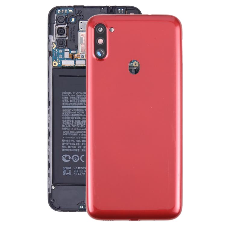 For Samsung Galaxy A11 SM-A115F Back Cover with Camera Lens Cover(Red) - free shipping - PMC TechLife - Order now!