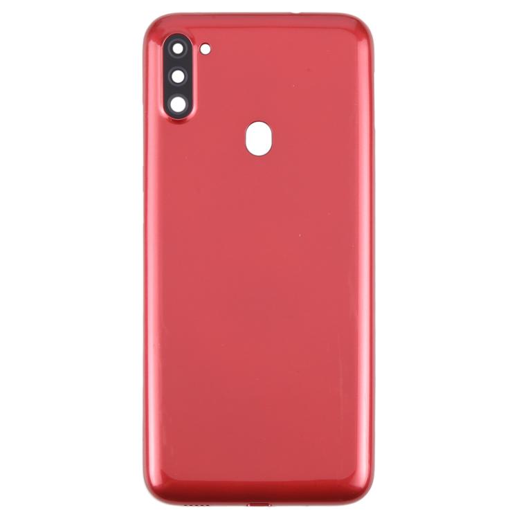 For Samsung Galaxy A11 SM-A115F Back Cover with Camera Lens Cover(Red) - free shipping - PMC TechLife - Order now!