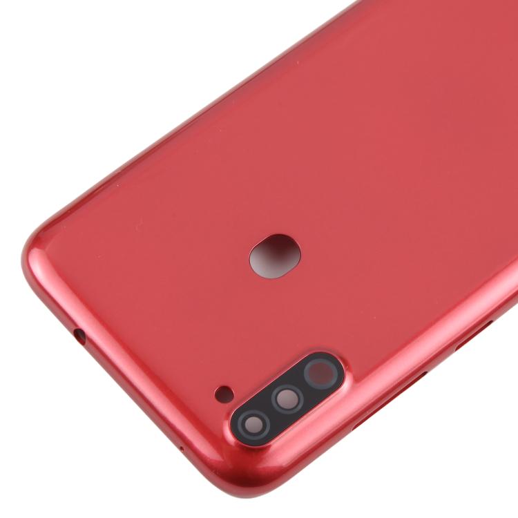 For Samsung Galaxy A11 SM-A115F Back Cover with Camera Lens Cover(Red) - free shipping - PMC TechLife - Order now!