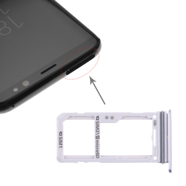 For Galaxy S8 / S8+ 2 SIM Card Tray / Micro SD Card Tray (Grey) - free shipping - PMc TechLife - Order now!