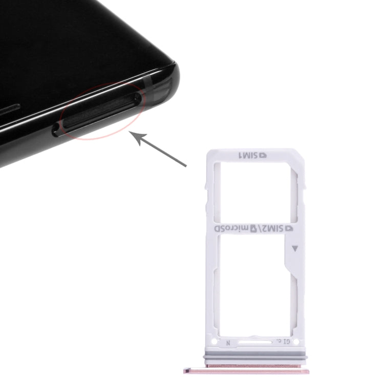 For Galaxy Note 8 2 SIM Card Tray / Micro SD Card Tray (Pink) - free shipping - PMc TechLife - Order now!