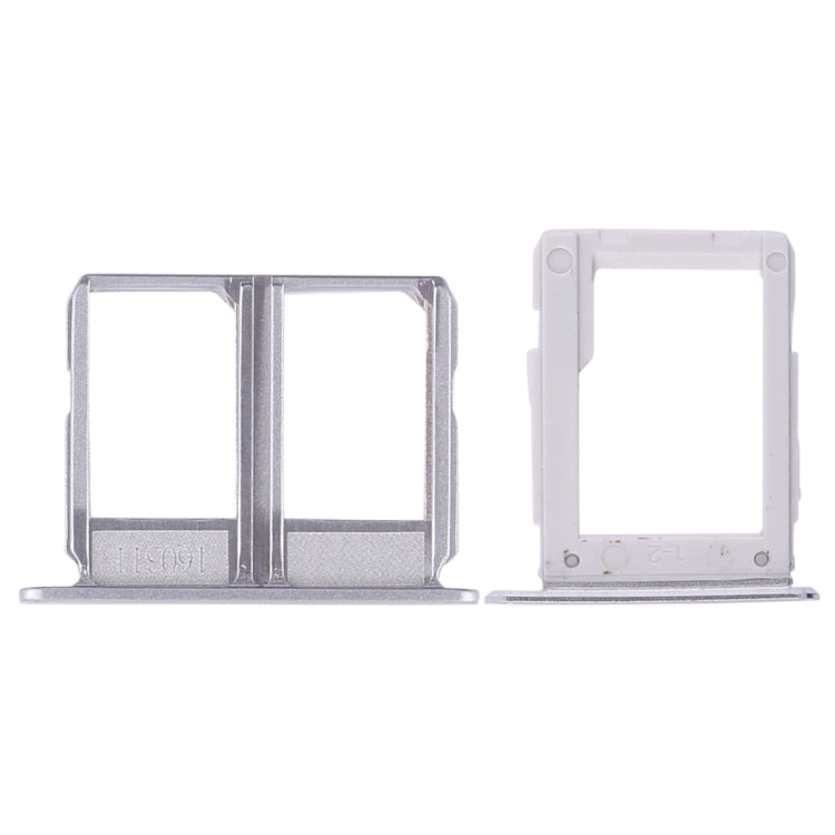 For Galaxy A9100 / A9 (2016) 2 SIM Card Tray + Micro SD Card Tray (White) - free shipping - PMc TechLife - Order now!