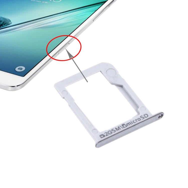 For Galaxy Tab S2 8.0 / T715 SIM Card Tray and Micro SD Card Tray(White) - free shipping - PMc TechLife - Order now!